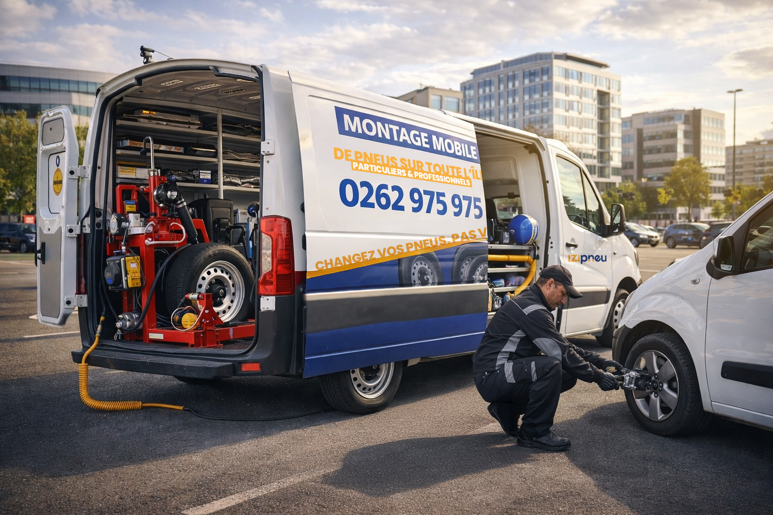 camion mobile en intervention